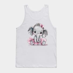 Tutu Cute Baby Elephant Tank Top